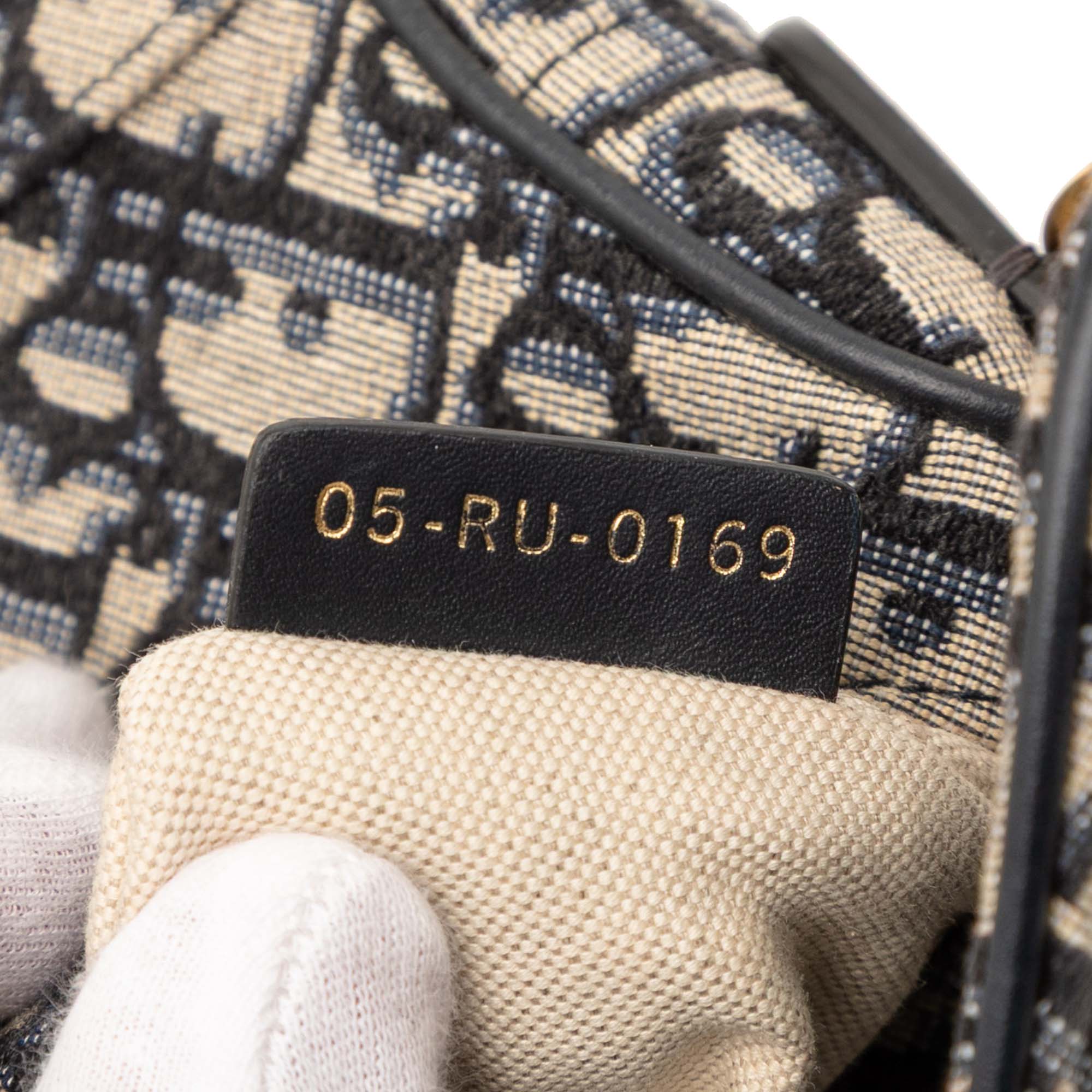 Mini Oblique Canvas Saddle Bag - Image 6