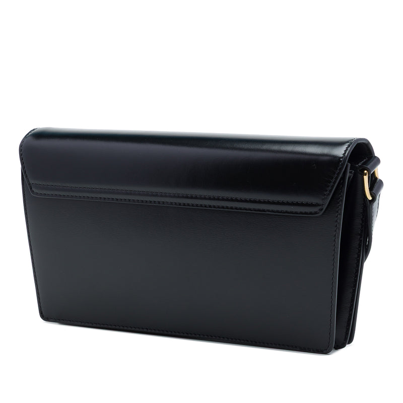 Shiny Calfskin Strass Triomphe Trapeze Shoulder Bag - Image 2