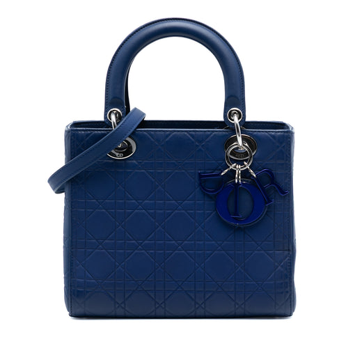 Medium Ultra Matte Calfskin Cannage Embossed Lady Dior - Image 1