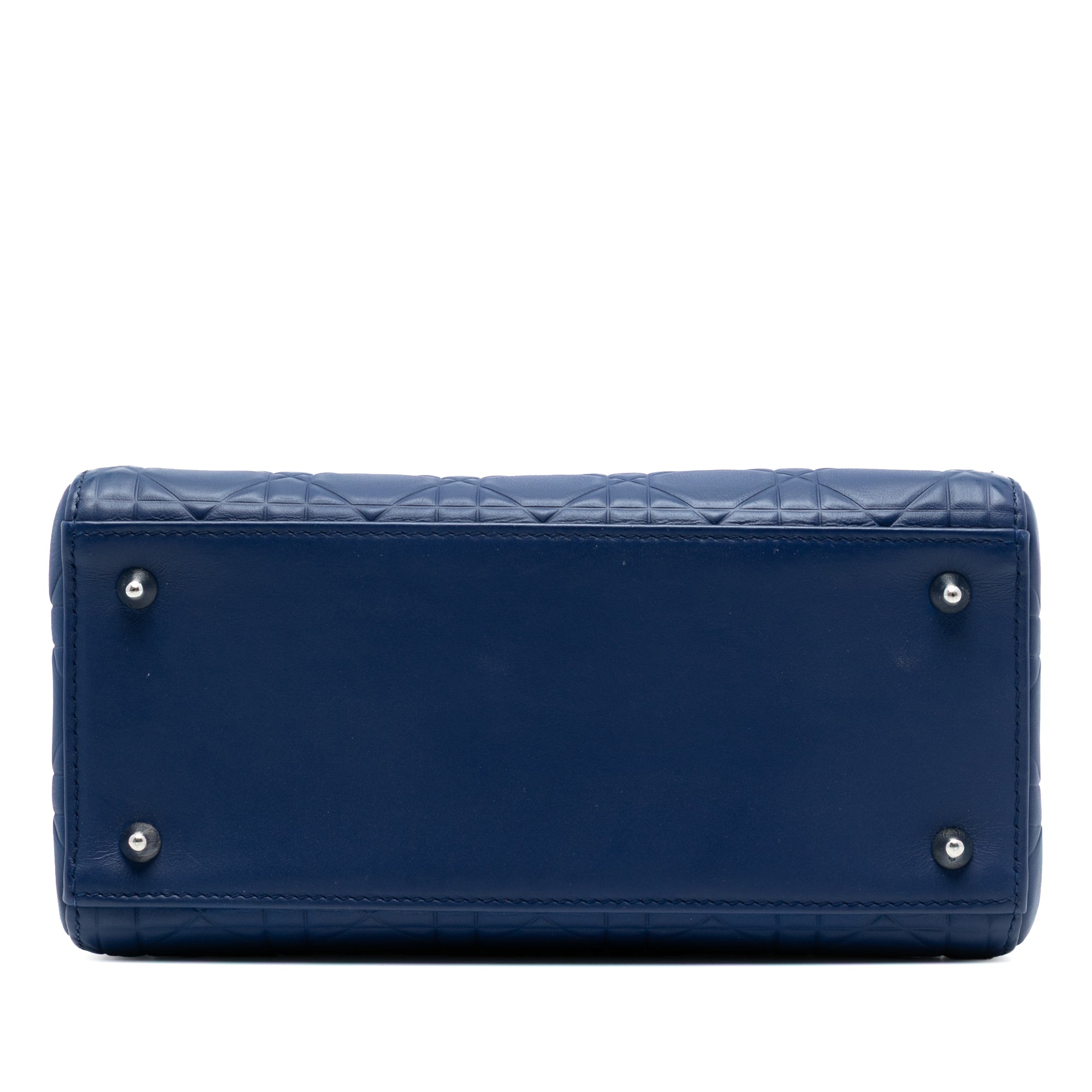 Medium Ultra Matte Calfskin Cannage Embossed Lady Dior - Image 3