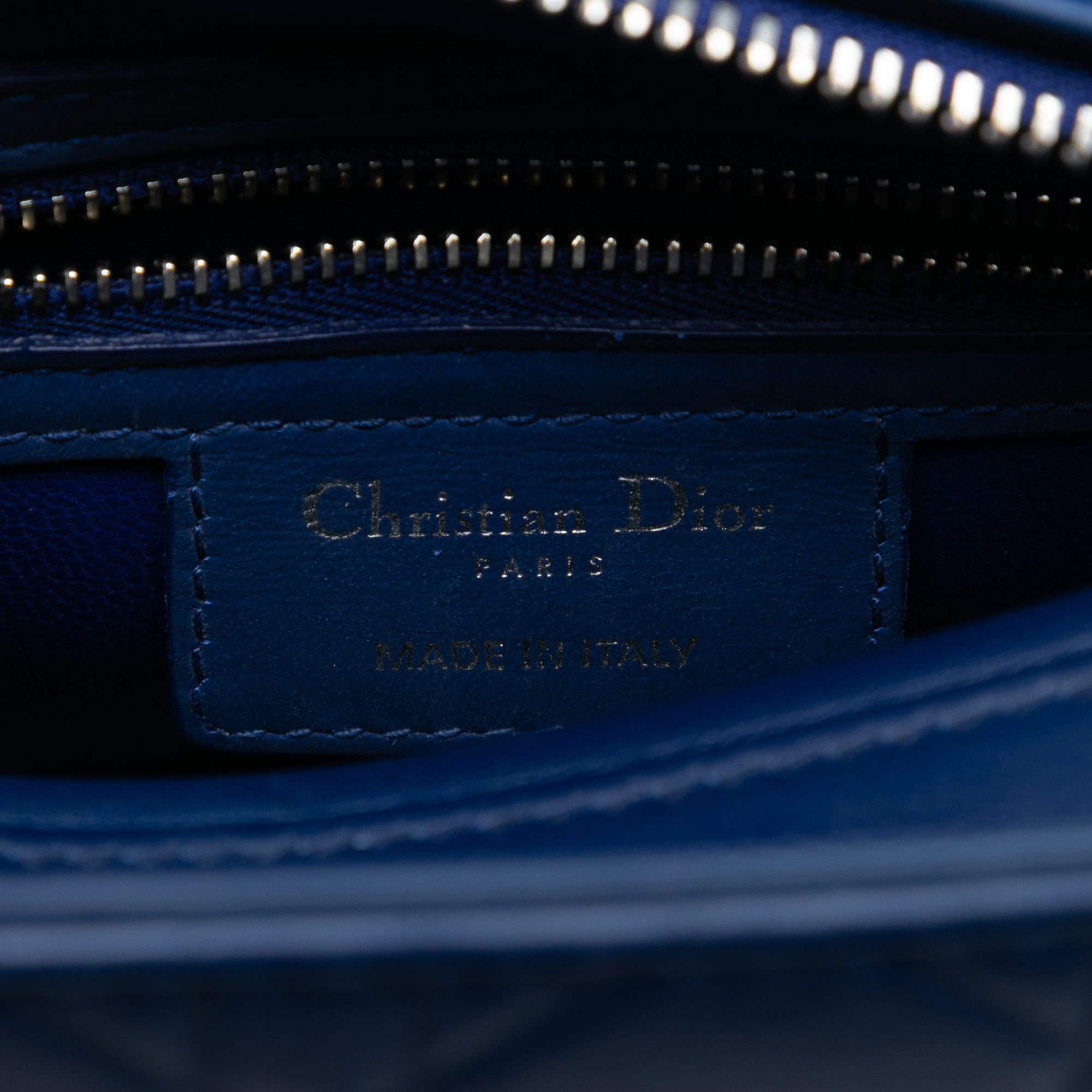 Medium Ultra Matte Calfskin Cannage Embossed Lady Dior - Image 5