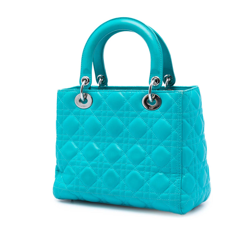 Medium Lambskin Cannage Lady Dior - Image 2