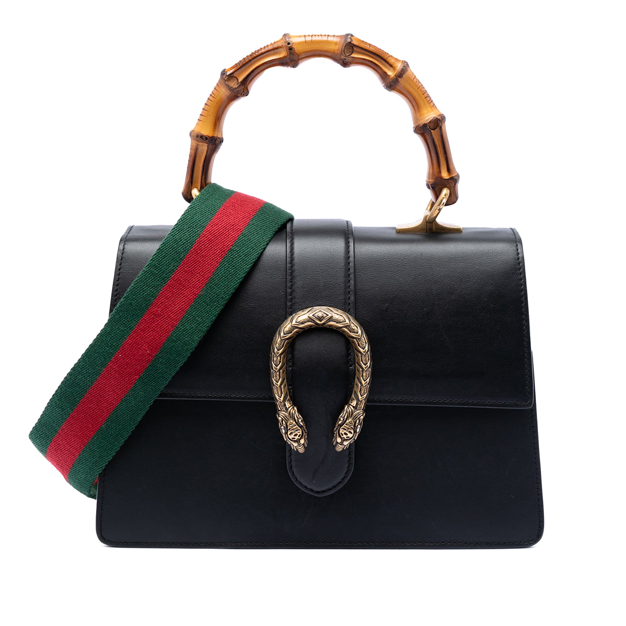 Medium Calfskin Bamboo Dionysus Web Satchel - Image 1