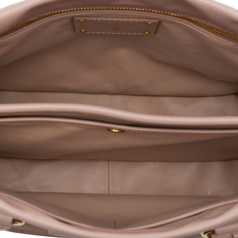 Saffiano Lucido Top Handle Frame Tote - Image 4