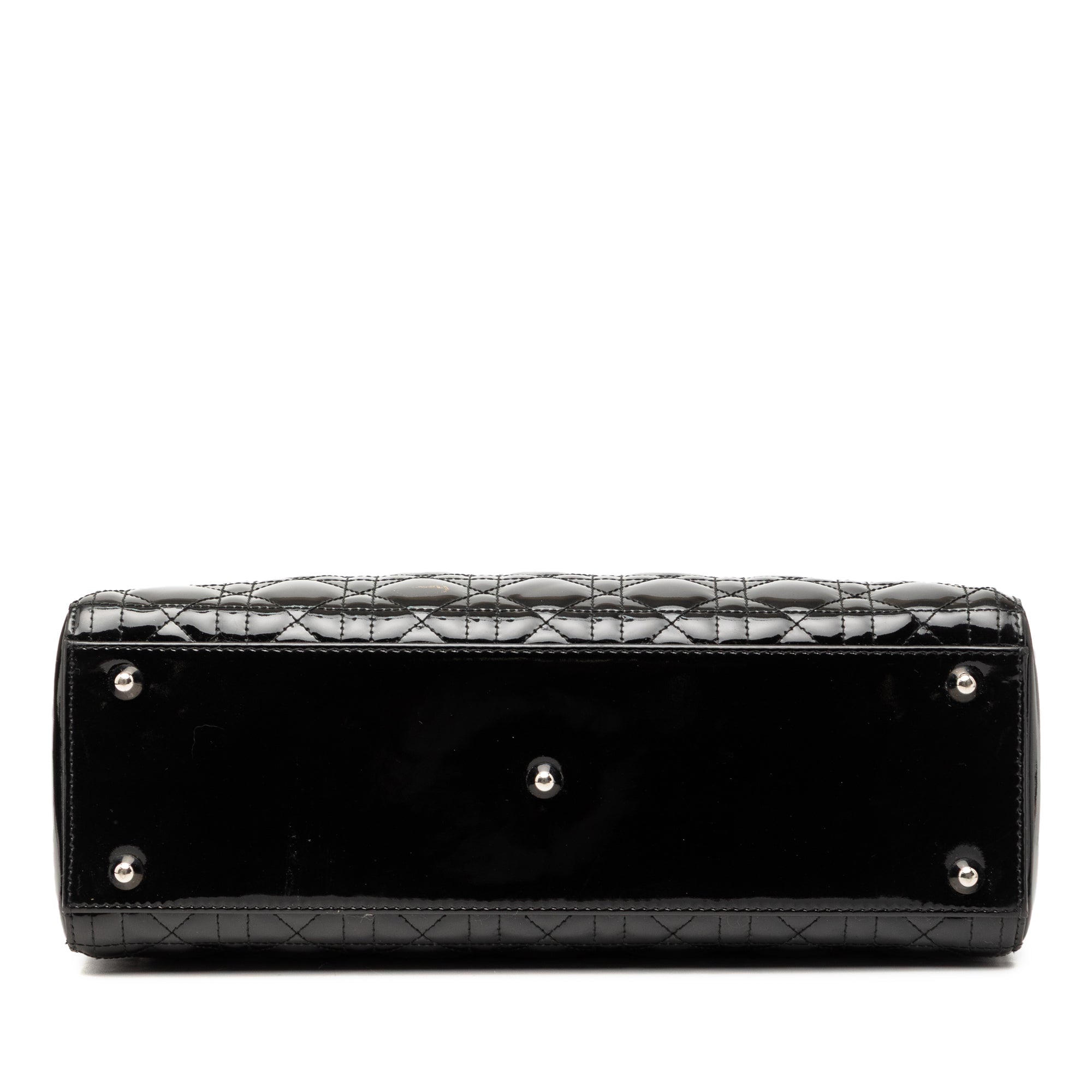 Large Patent Cannage Lady Dior - Image 3