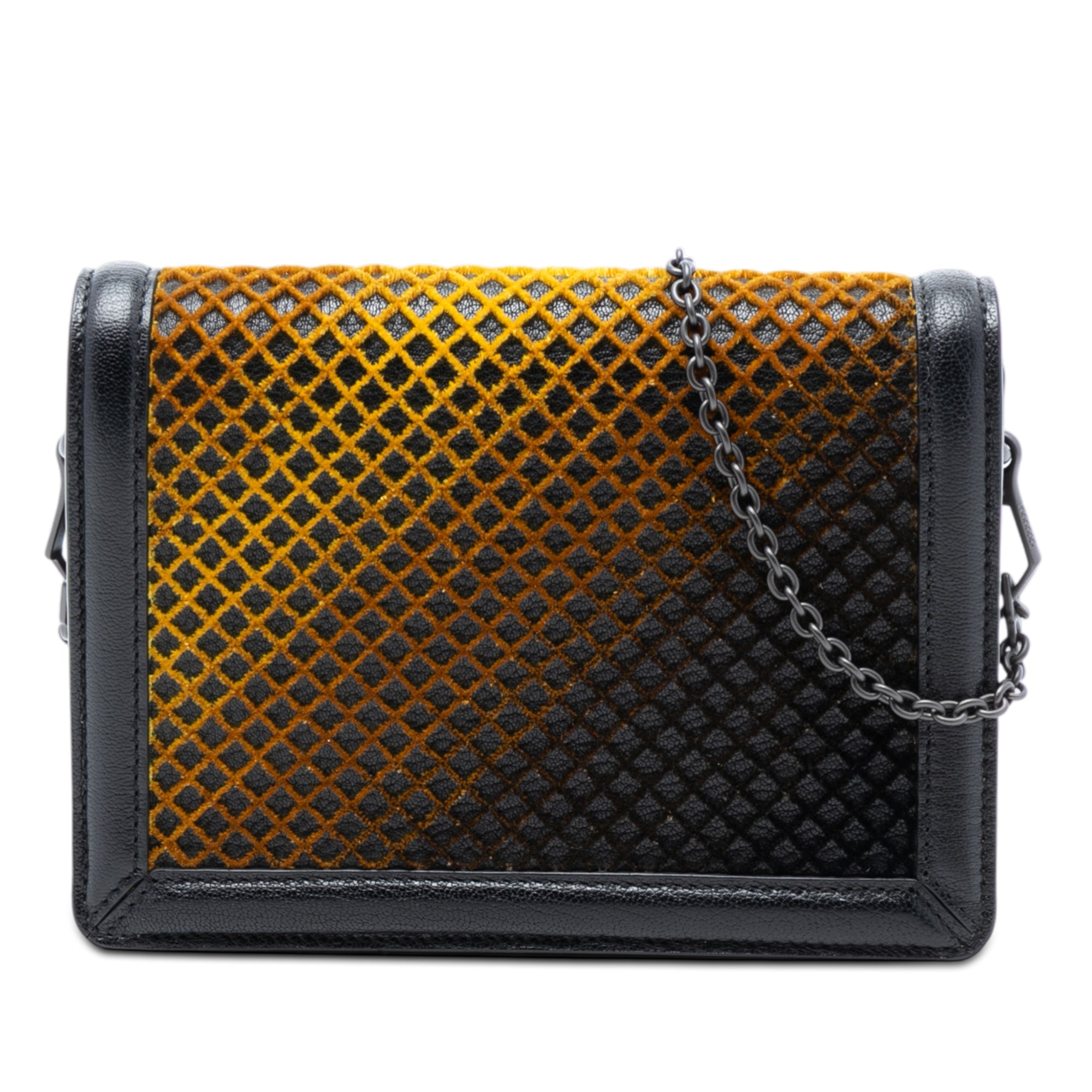 Mini Leather and Ombre Velvet Montebello Crisscross Crossbody - Image 1