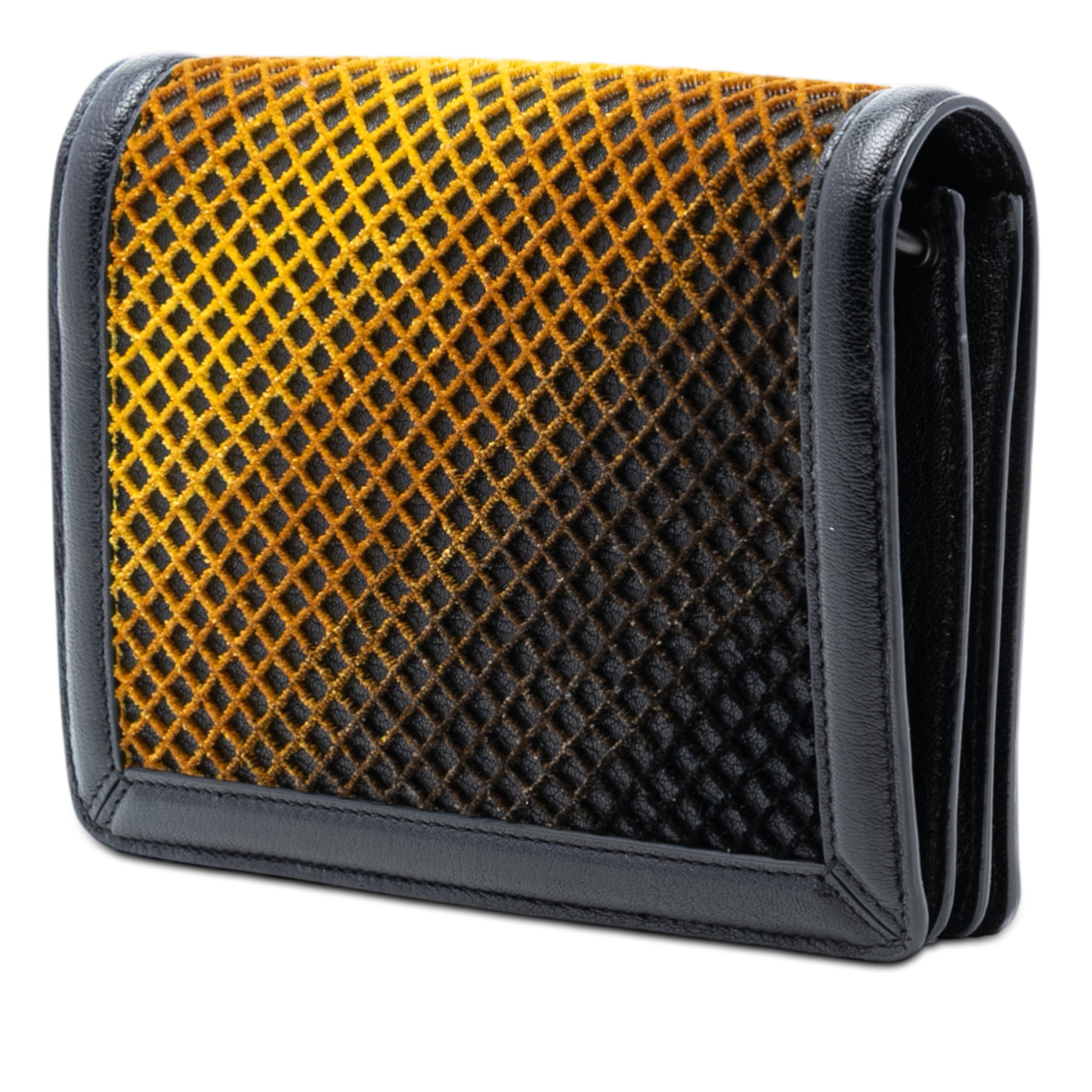 Mini Leather and Ombre Velvet Montebello Crisscross Crossbody - Image 2