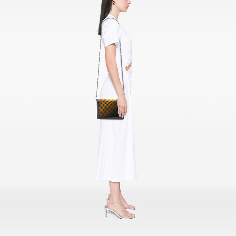 Mini Leather and Ombre Velvet Montebello Crisscross Crossbody - Image 7
