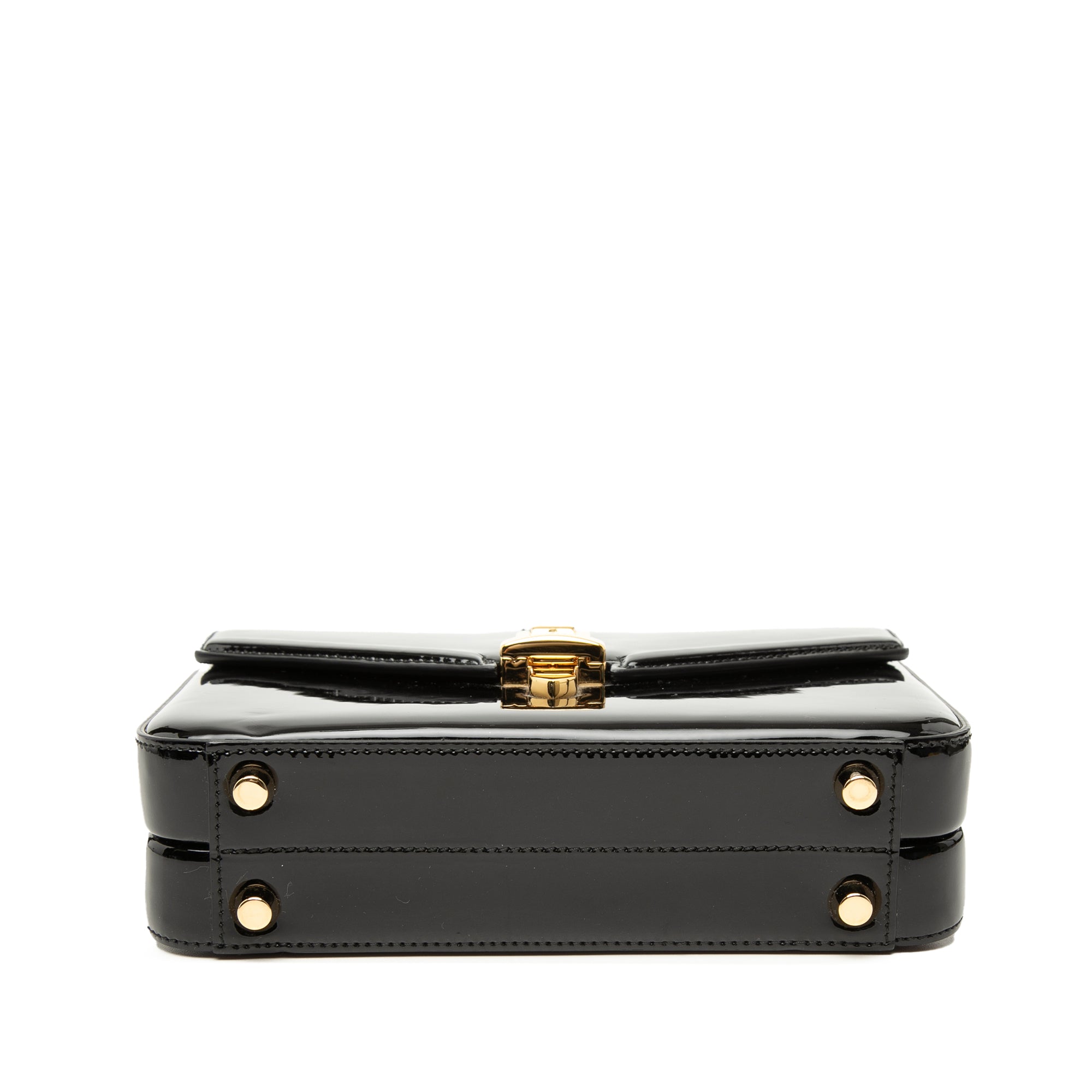 Mini Patent Sylvie 1969 Top Handle Bag - Image 3