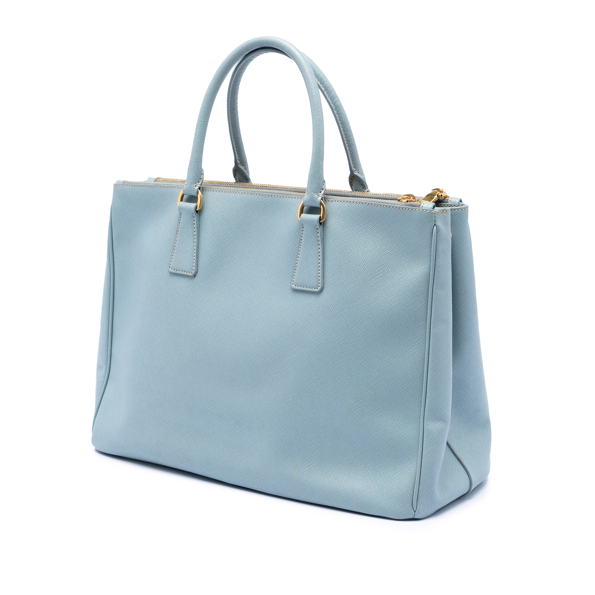 Large Saffiano Lux Galleria Double Zip Satchel - Image 2