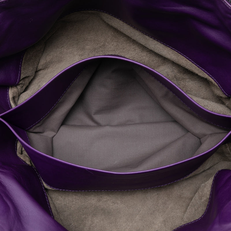 Large Nappa Intrecciato Leggero Satchel - Image 4