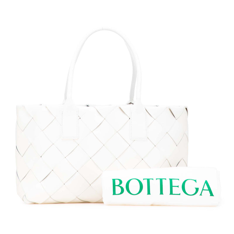 Small Lambskin Intrecciato Cabat Tote - Image 12