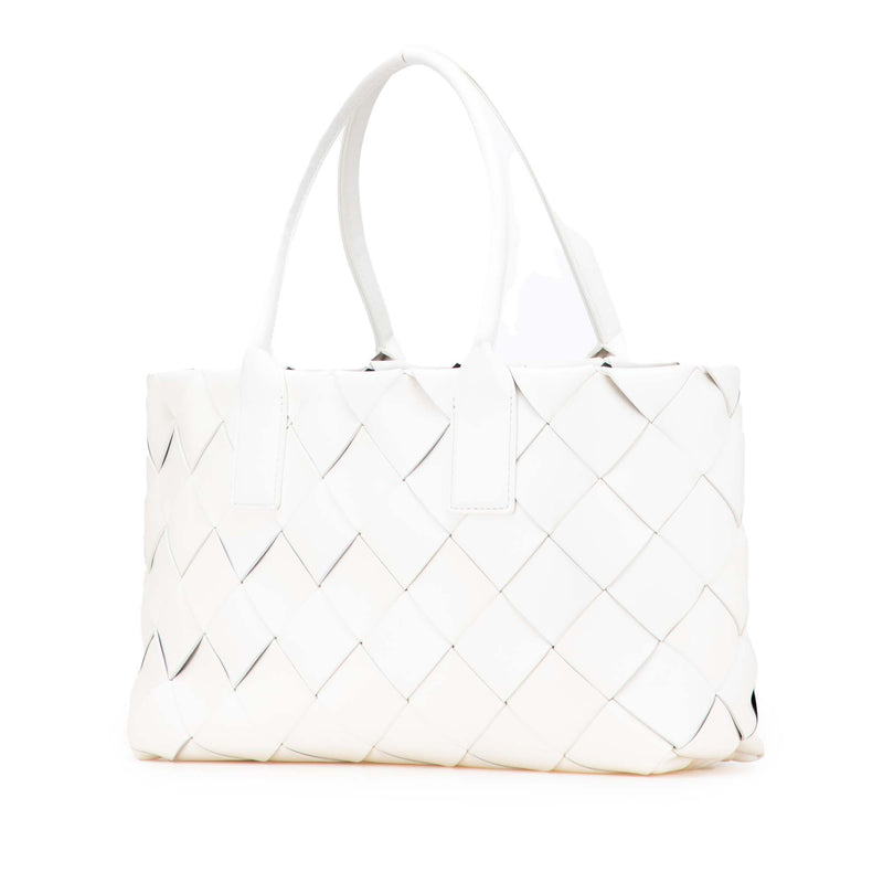Small Lambskin Intrecciato Cabat Tote - Image 2