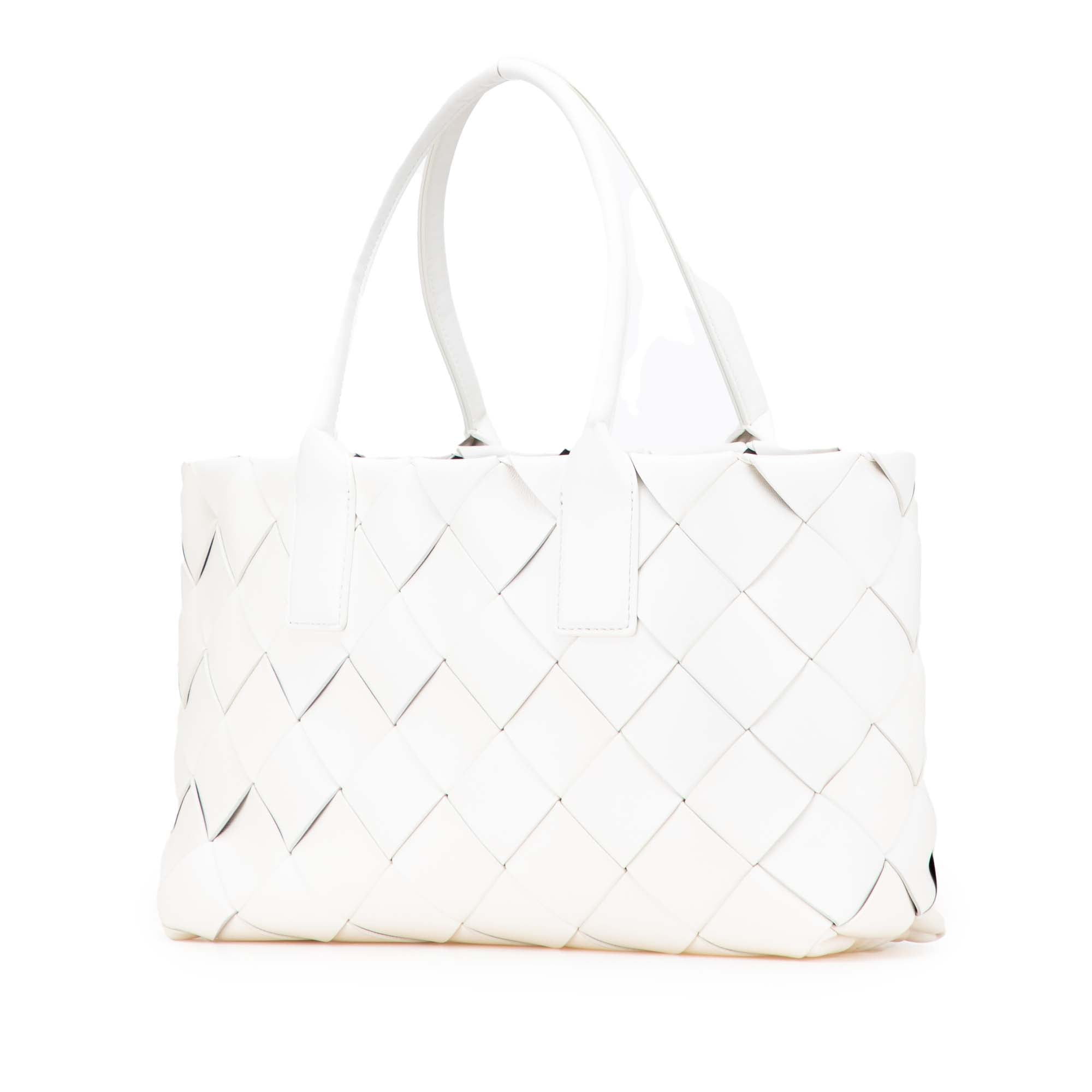 Small Lambskin Intrecciato Cabat Tote - Image 2