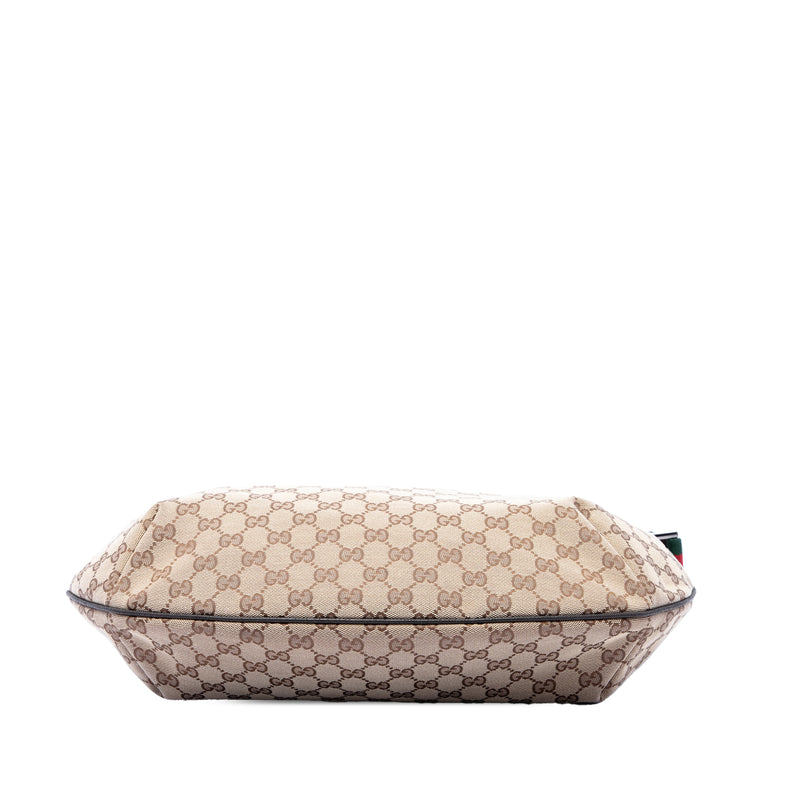 GG Canvas Web Half Moon Crossbody - Image 3