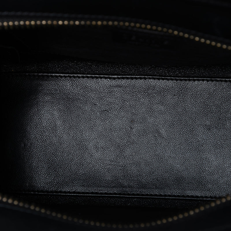 Nano Tricolor Canvas and Leather Luggage Tote - Image 4