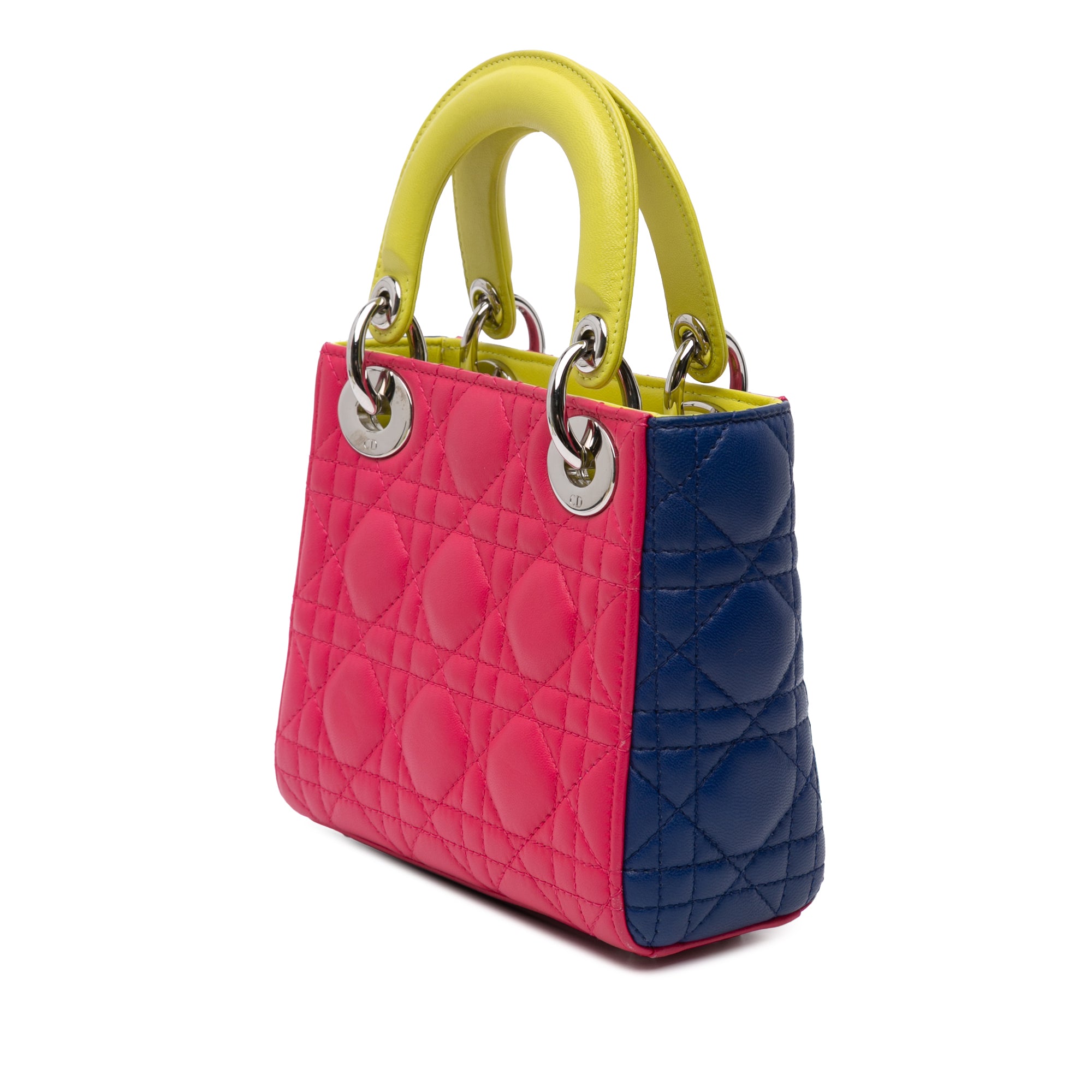 Mini Tricolor Lambskin Cannage Lady Dior - Image 2