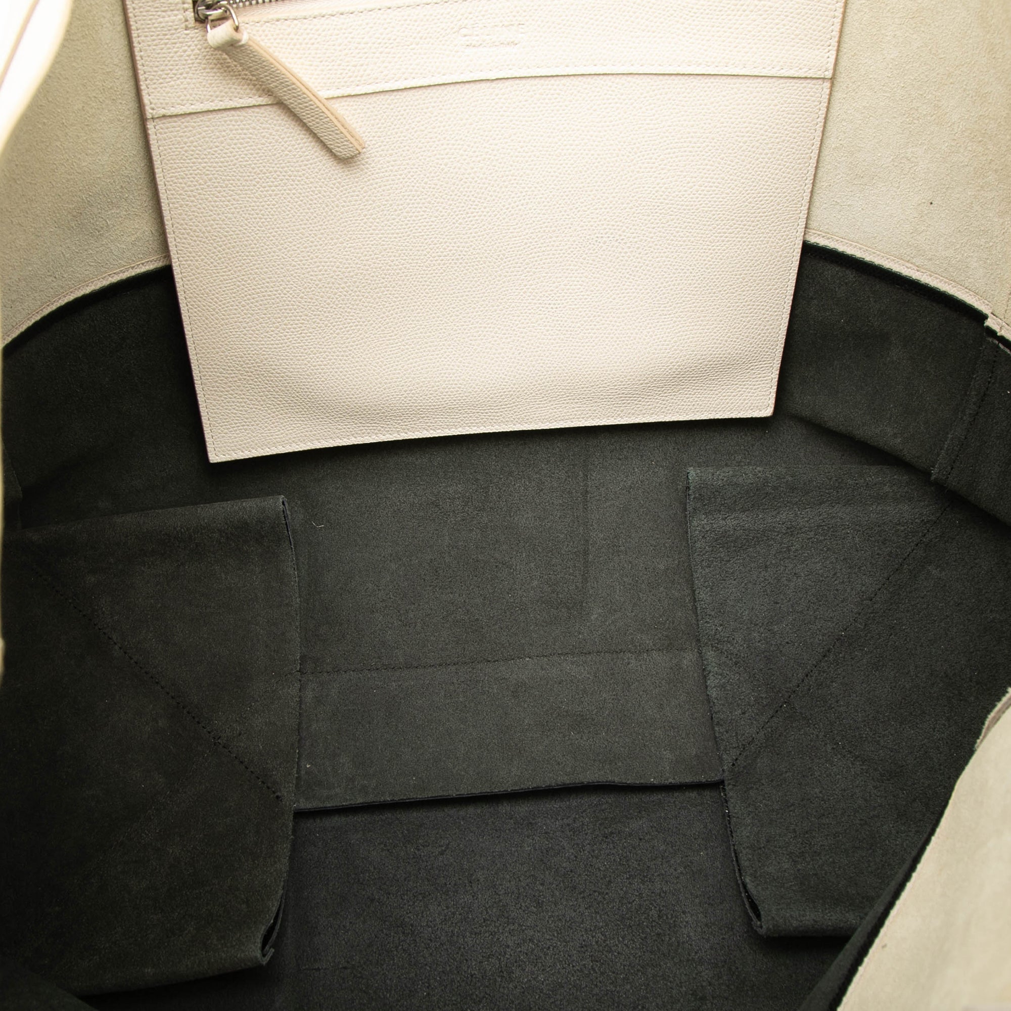 Bicolor Calfskin Horizontal Cabas Tote - Image 4