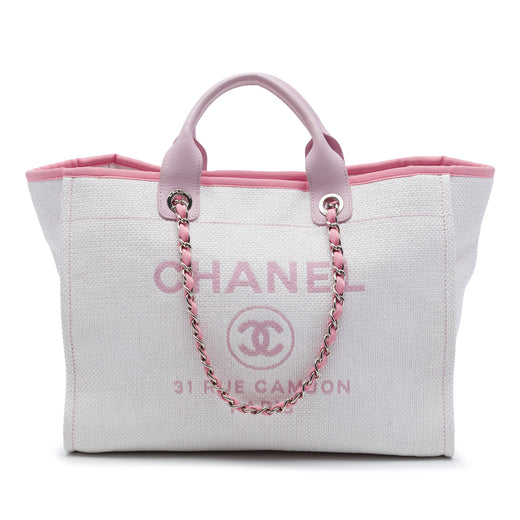 Medium Raffia Deauville Tote - Image 1