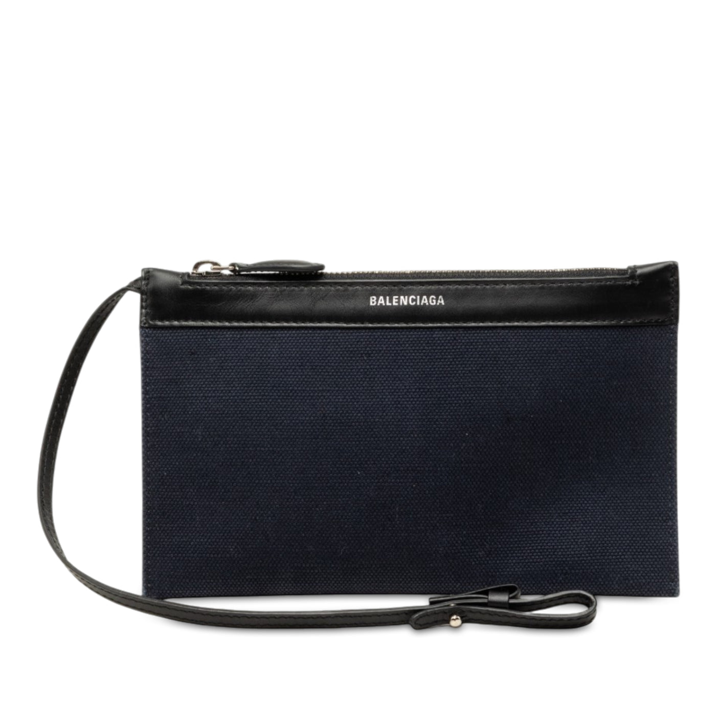 Canvas Navy Cabas Pouch - Image 1