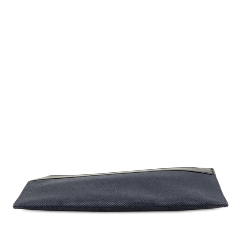 Canvas Navy Cabas Pouch - Image 3