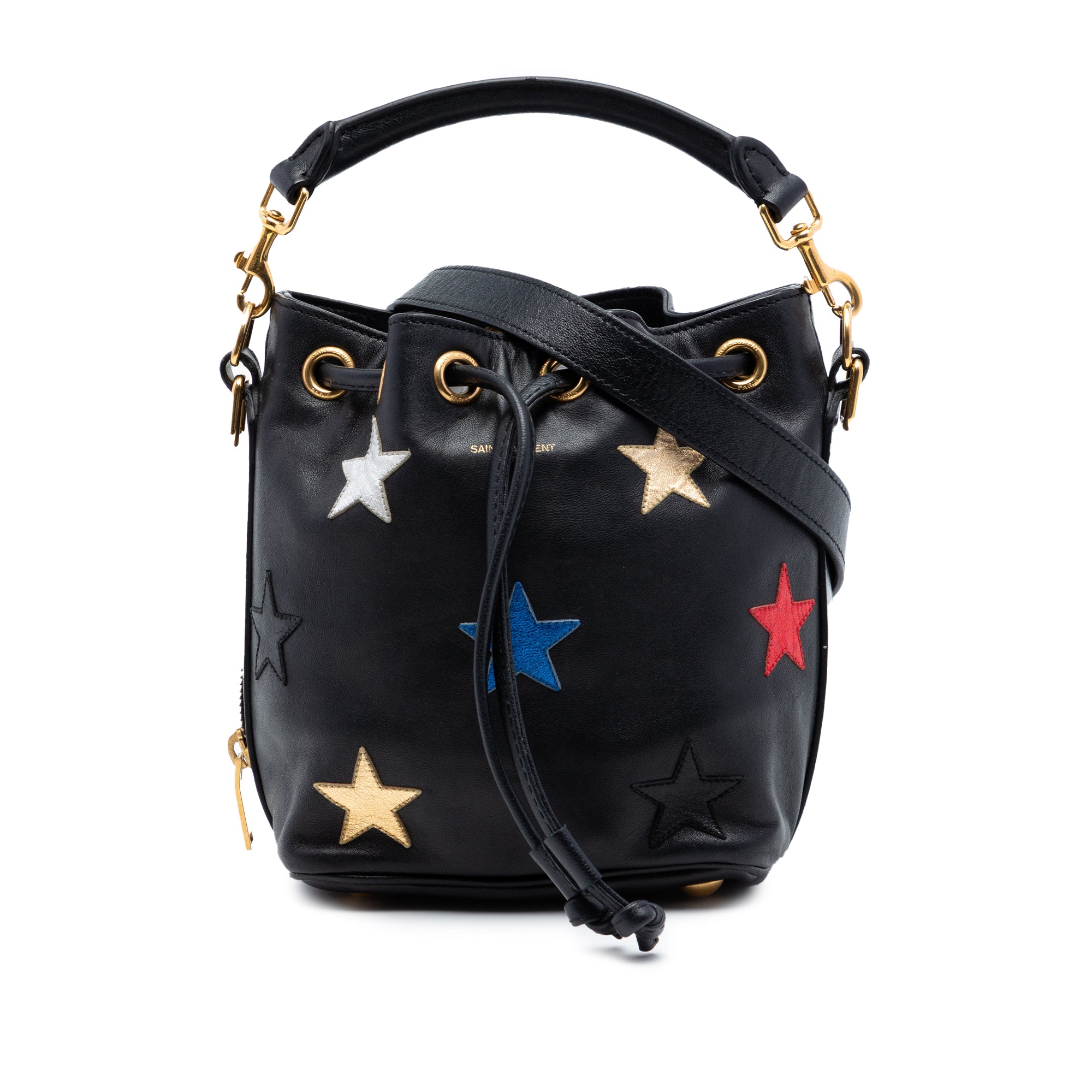 Small Calfskin Star Patchwork Emmanuelle Bucket Bag - Image 1