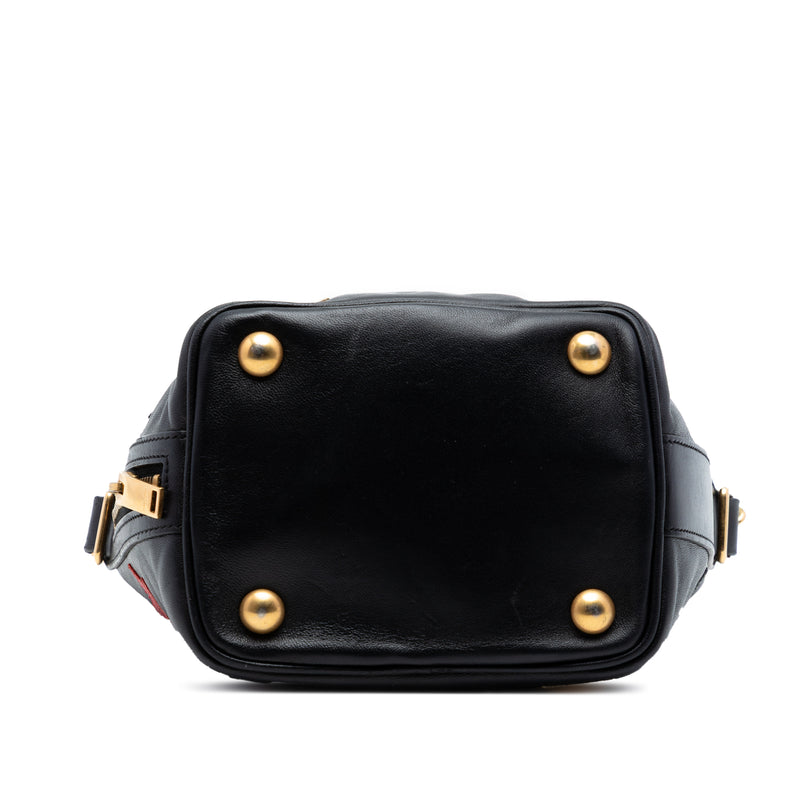Small Calfskin Star Patchwork Emmanuelle Bucket Bag - Image 3