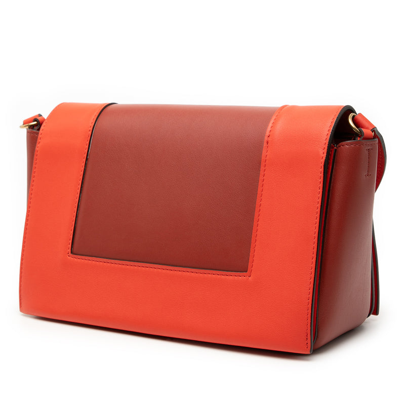 Medium Shiny Smooth Calfskin Frame Shoulder Bag - Image 2