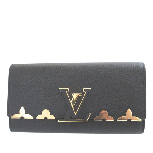 Taurillon Capucines Flower Long Wallet - Image 1