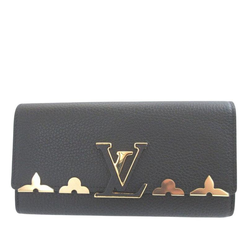 Taurillon Capucines Flower Long Wallet