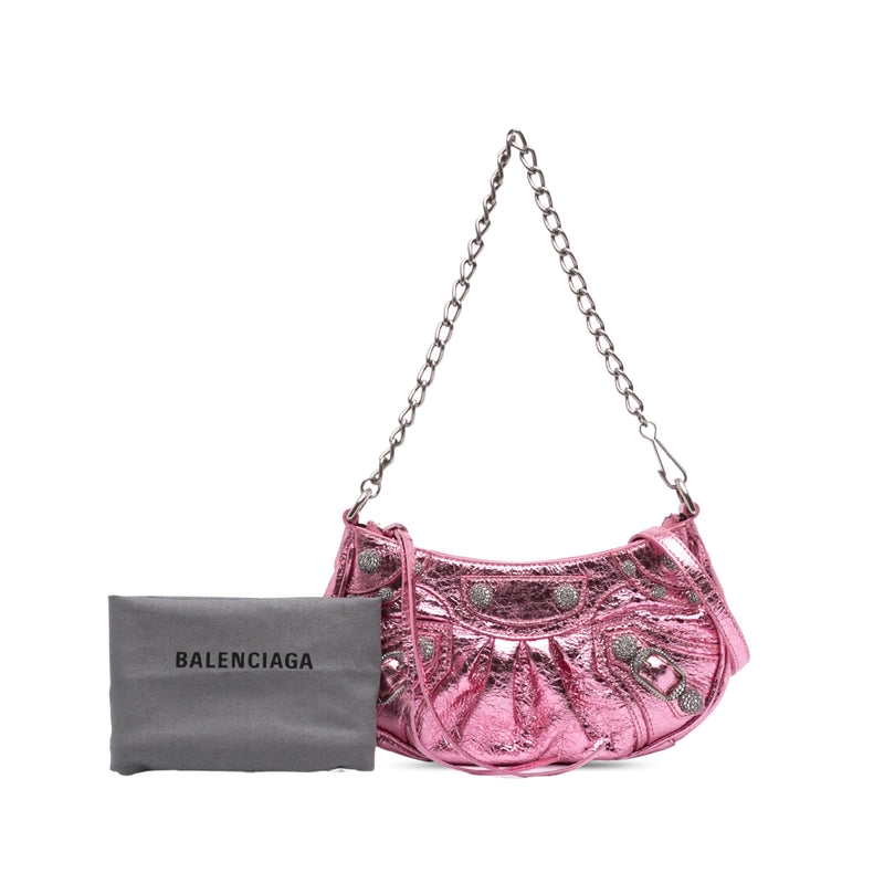 Mini Metallic Lambskin Motocross Le Cagole - Image 7