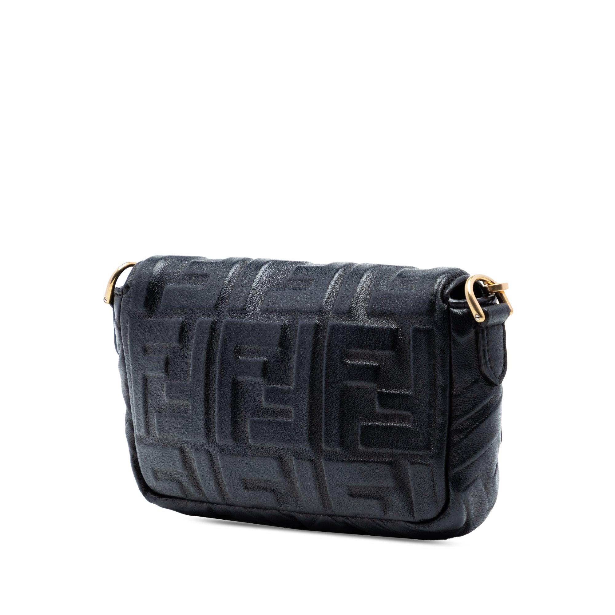 Mini Zucca Embossed Leather Baguette Satchel - Image 2