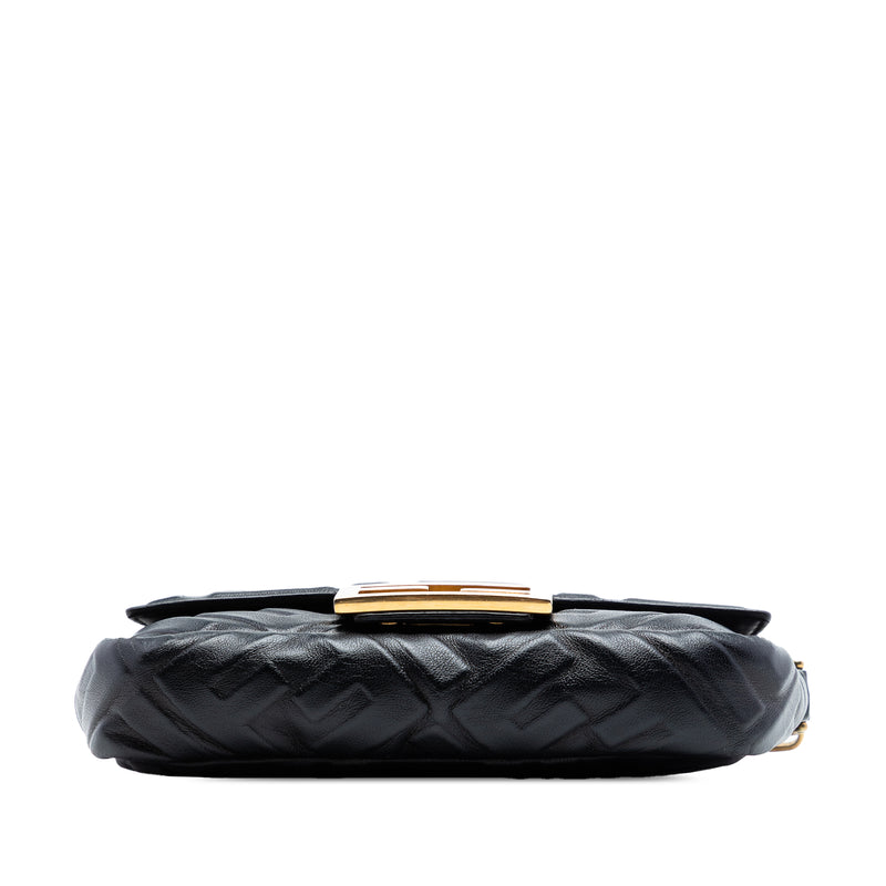 Mini Zucca Embossed Leather Baguette Satchel - Image 3