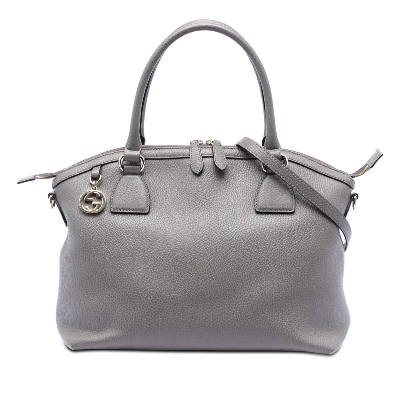 Medium Calfskin GG Charm Dome Satchel - Image 1