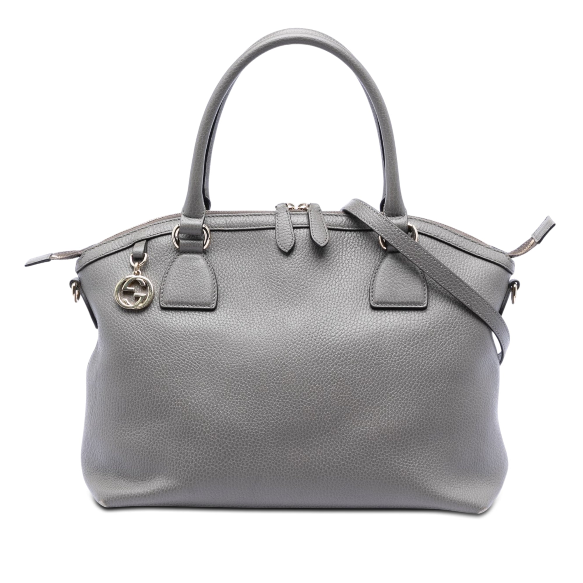 Medium Calfskin GG Charm Dome Satchel - Image 1