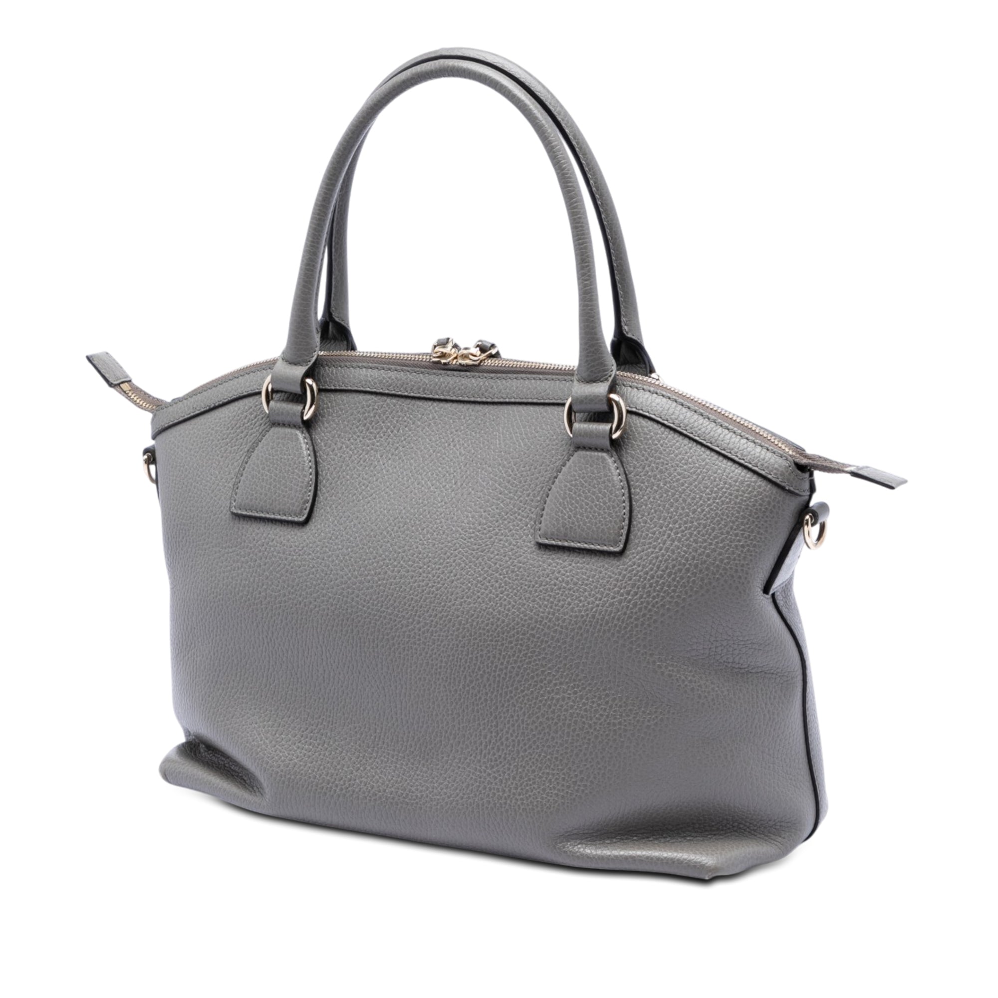 Medium Calfskin GG Charm Dome Satchel - Image 2