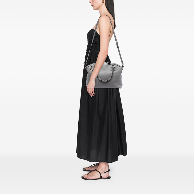 Medium Calfskin GG Charm Dome Satchel - Image 7