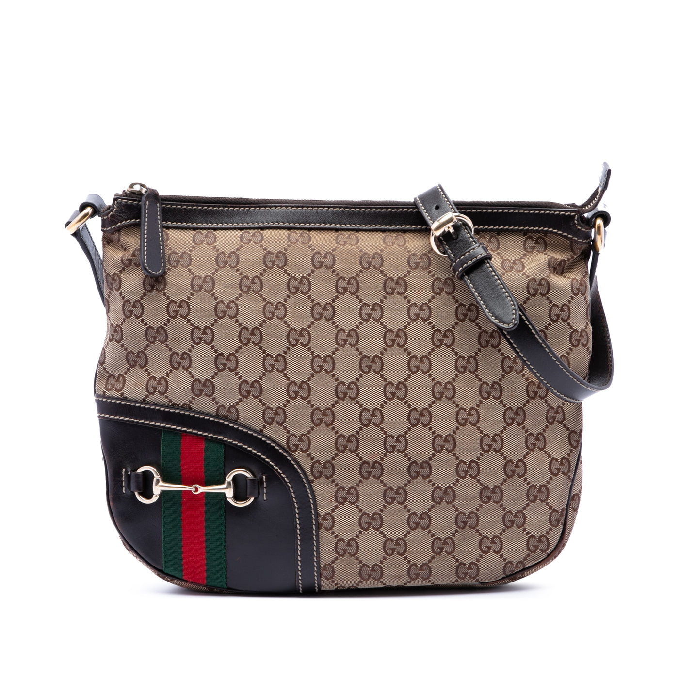 GG Canvas Horsebit Web Crossbody - Image 1