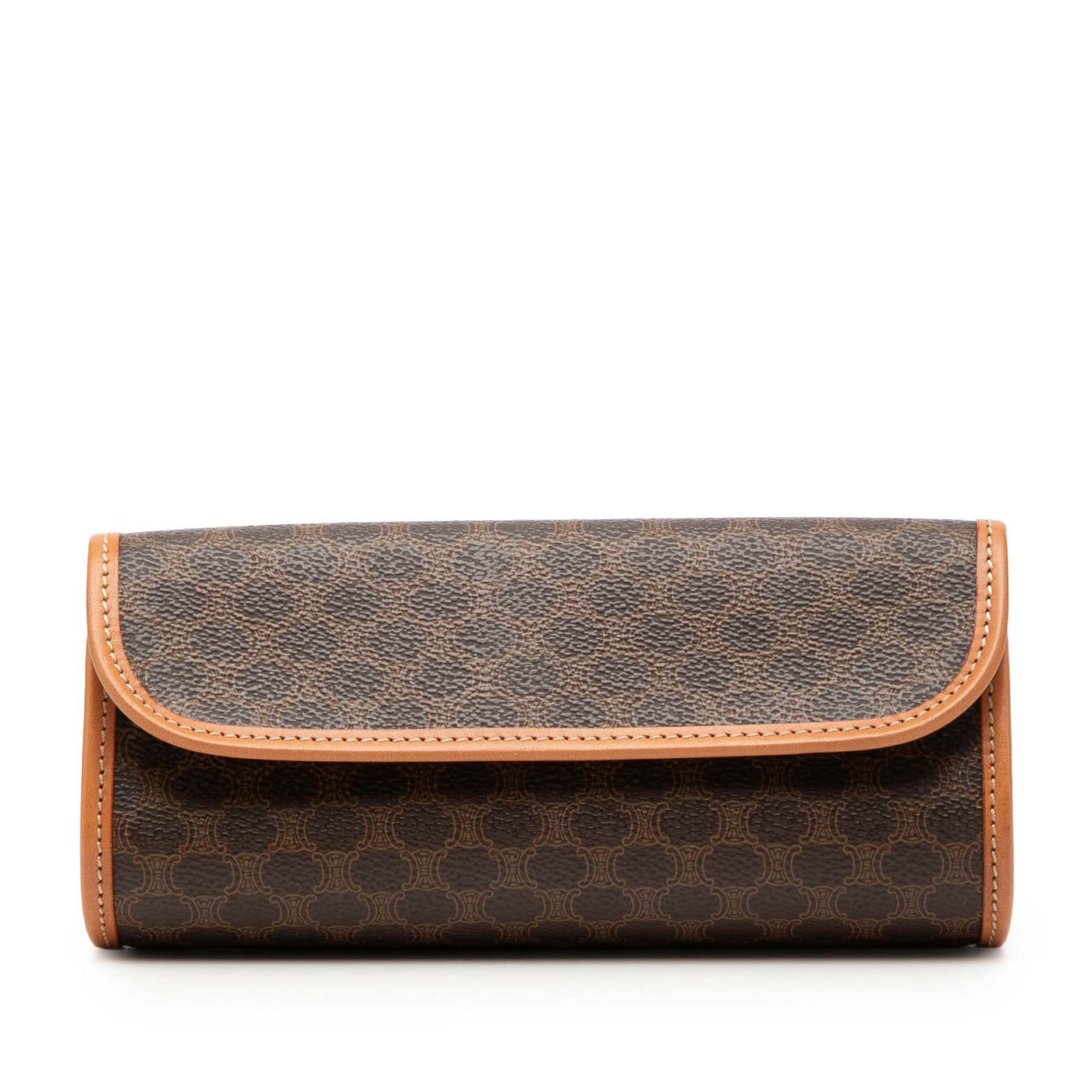 Macadam Coated Canvas Clutch - Image 1