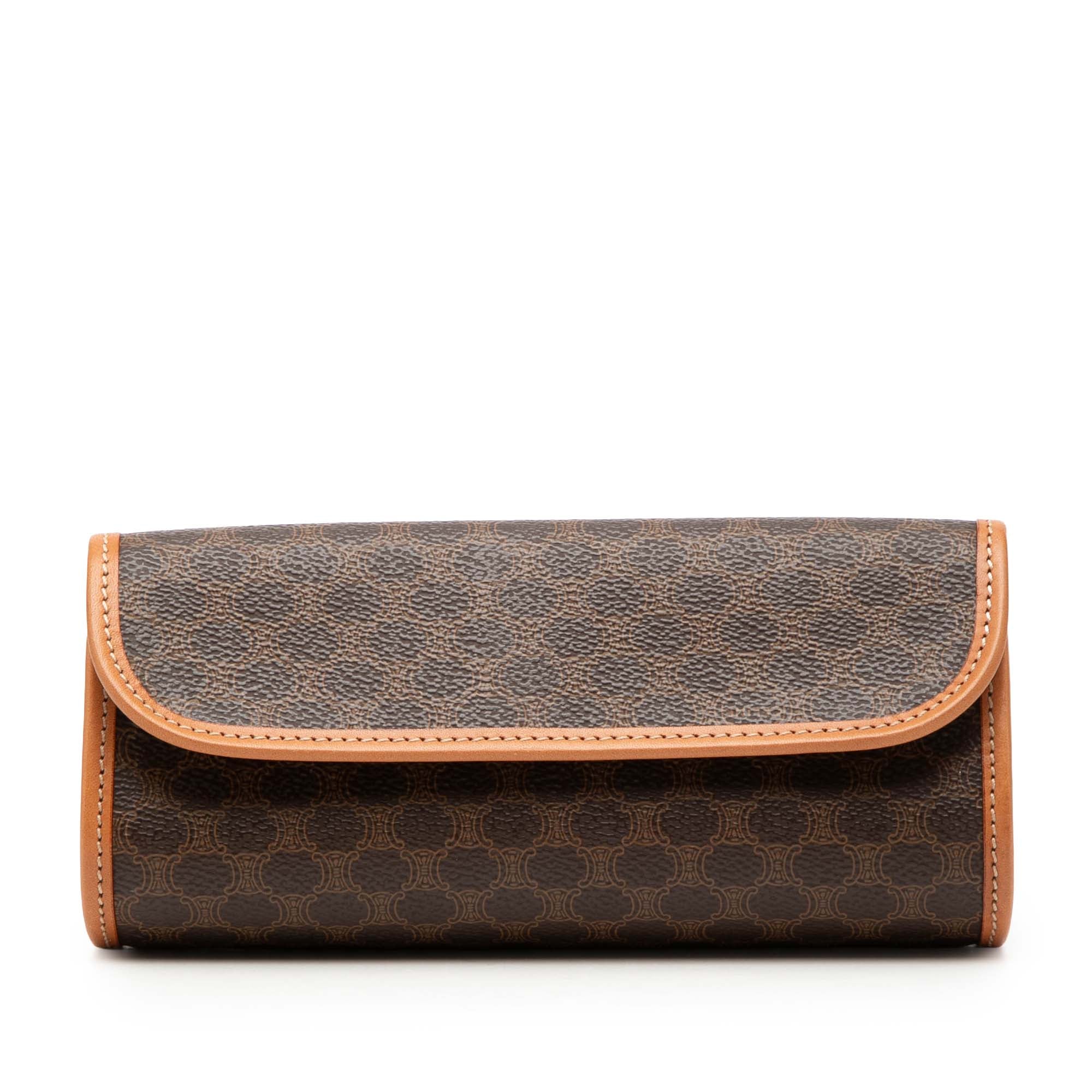 Macadam Coated Canvas Clutch - Image 1