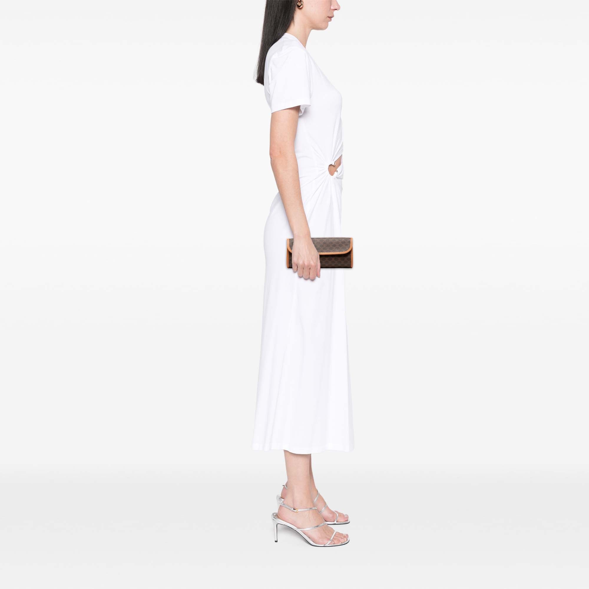 Macadam Coated Canvas Clutch - Image 7