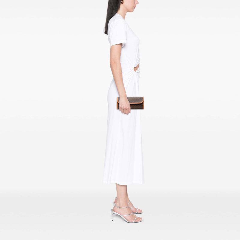 Macadam Coated Canvas Clutch - Image 7