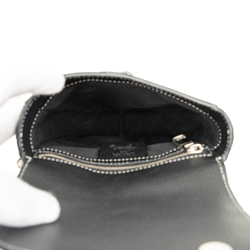 Stussy Bee Applique Calfskin Saddle Crossbody - Image 4
