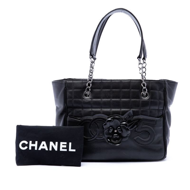 CC Choco Bar Lambskin Camellia No 5 Tote - Image 7