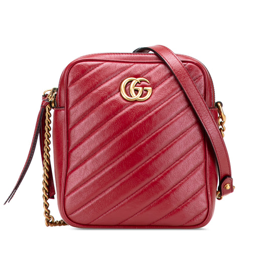 GG Marmont Matelasse Leather Double Zip Crossbody - Image 1