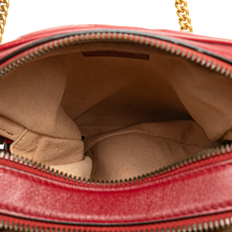 GG Marmont Matelasse Leather Double Zip Crossbody - Image 5