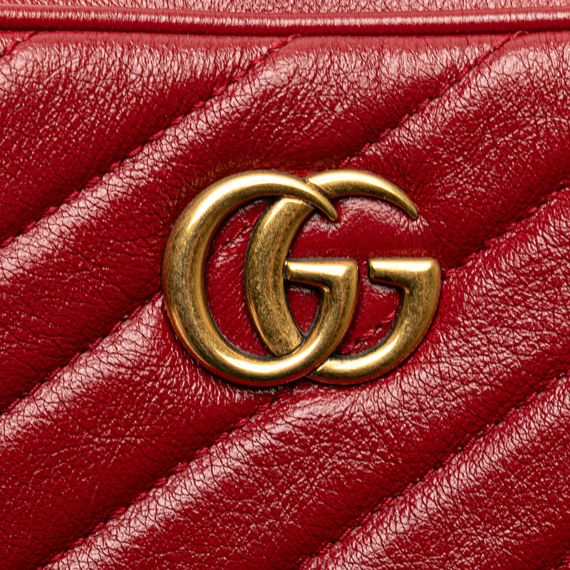 GG Marmont Matelasse Leather Double Zip Crossbody - Image 8