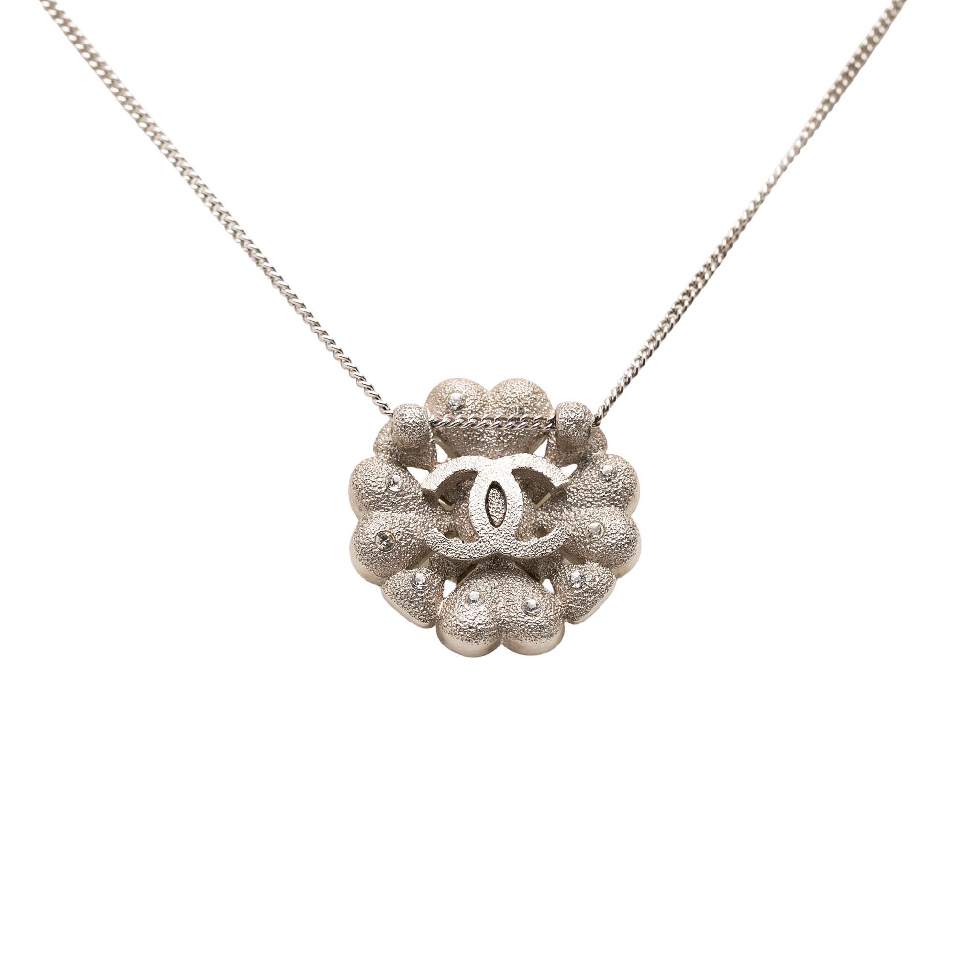 CC Brass Strass Clover Pendant Necklace - Image 2