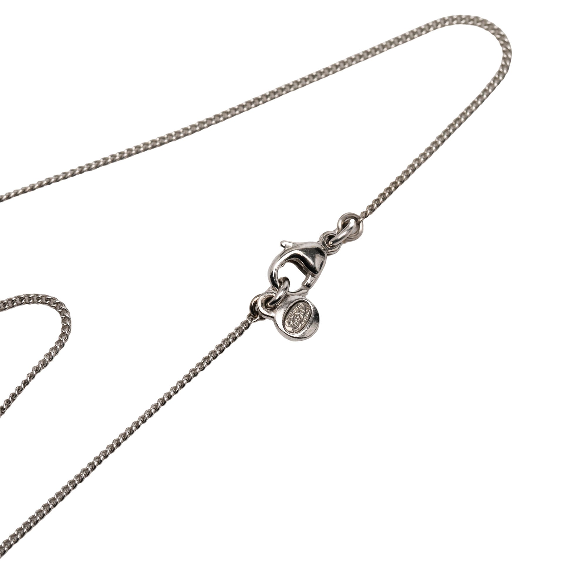 CC Brass Strass Clover Pendant Necklace - Image 3