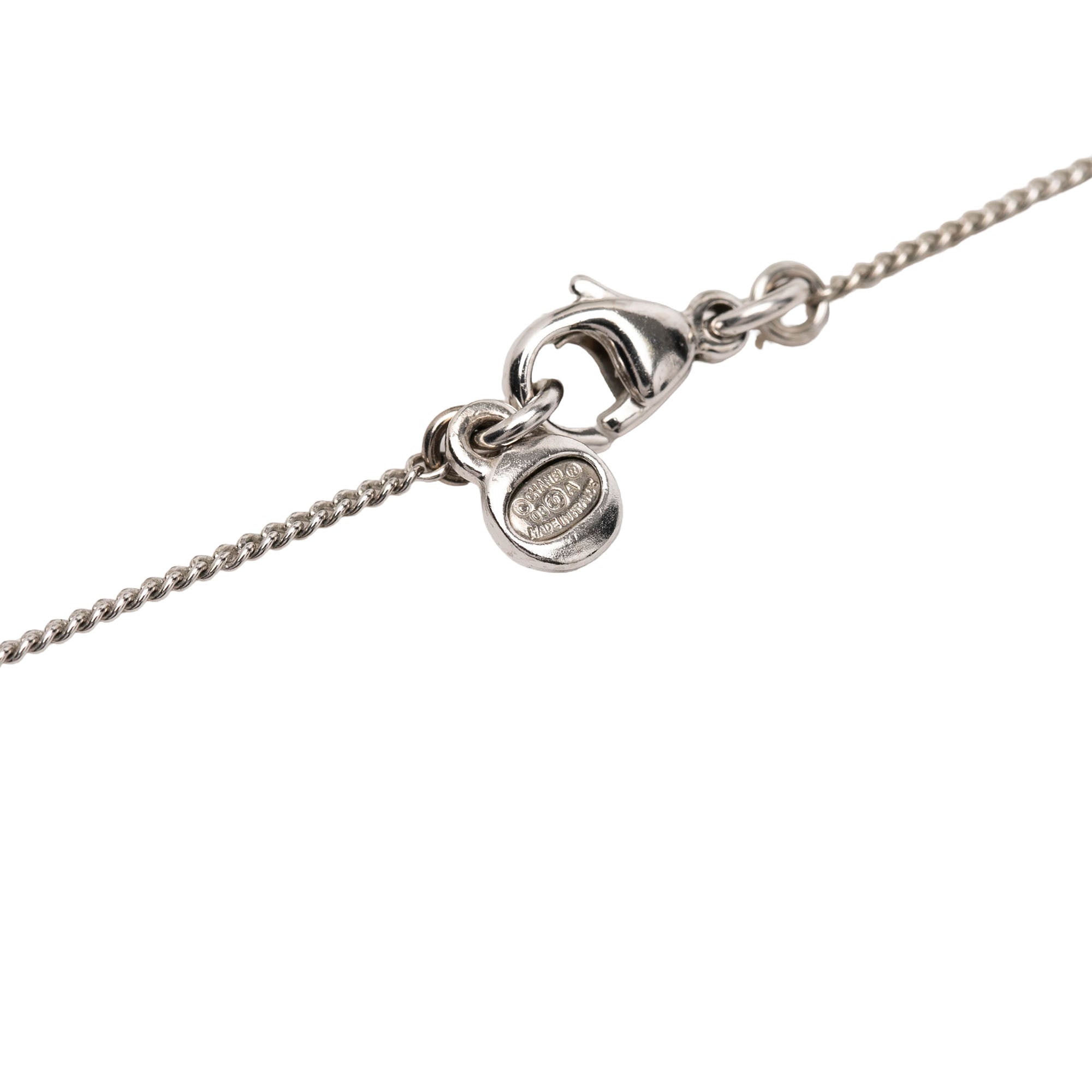 CC Brass Strass Clover Pendant Necklace - Image 4